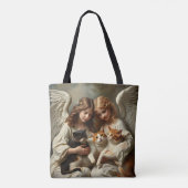 Katten in de hemel tote bag (Achterkant)