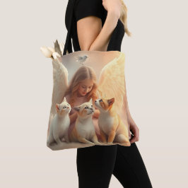 Katten in de hemel tote bag