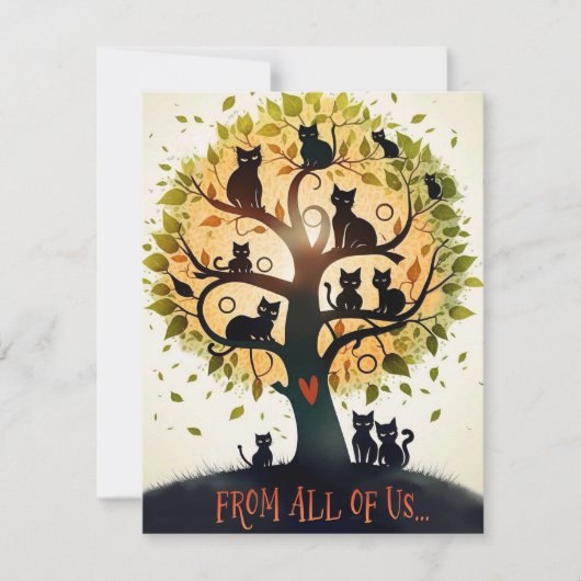 Katten in de Kaart van de boomvrienden van de gebo (Voorkant)