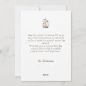 Katten in de kerstboom kerstvakantie Kaart (Achterkant)