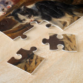 Katten in de melkschaal | Julius Adam de Jongere Legpuzzel (Zijkant)