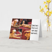 Katten in de miggen (blanco binnenin) kaart (Gele Bloem)