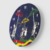 Katten in de regen grote klok (Hoek)