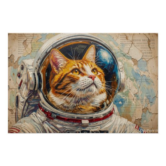 KATten IN DE RUIMTE 3 Perfect Poster (Voorkant)