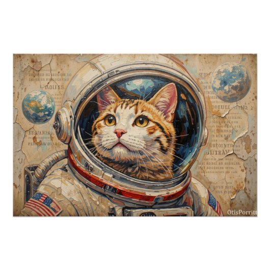 KATten IN DE RUIMTE 5 Perfect Poster (Voorkant)