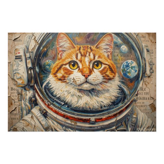 KATten IN DE RUIMTE 7 Perfect Poster (Voorkant)