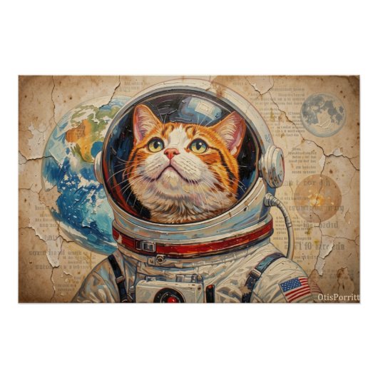 KATten IN DE RUIMTE 9 Perfect Poster (Voorkant)