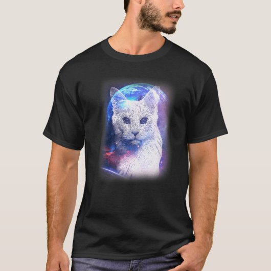 Katten In De Ruimte Astrale Kosmische Astronaut M T-shirt (Voorkant)