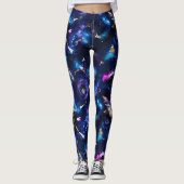 Katten in de ruimte - Grappige katten leggings  (Voorkant)