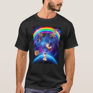 Katten In De Ruimte Kitten Buitenruimte Galaxy Kat T-shirt