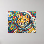 KATten IN DE RUIMTE-OCELOT 4 Canvas Afdruk (Voorkant)