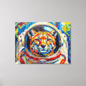 KATten IN DE RUIMTE-OCELOT Canvas Afdruk (Voorkant)
