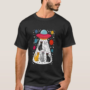Katten In De Ruimte Ontvoering Kosmisch Avontuur T-shirt