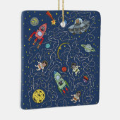 Katten in de ruimte ornament (Rechts)