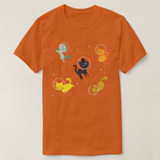 Katten in de ruimte t-shirt (Design voorkant)