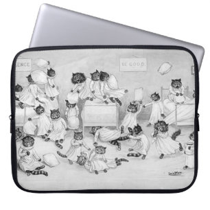 Katten in de slaapzaal laptop sleeve