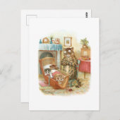 Katten in de slede door Louis Wain Briefkaart (Voorkant / Achterkant)