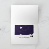 Katten in de sneeuw feestdagen kaart (Binnen)