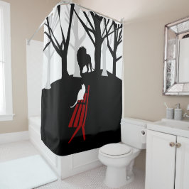 Katten in de tuin douchegordijn