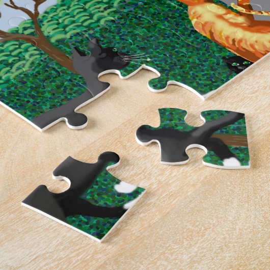 katten in de tuin legpuzzel (Zijkant)