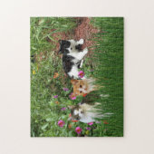 Katten in de tuin legpuzzel (Verticaal)