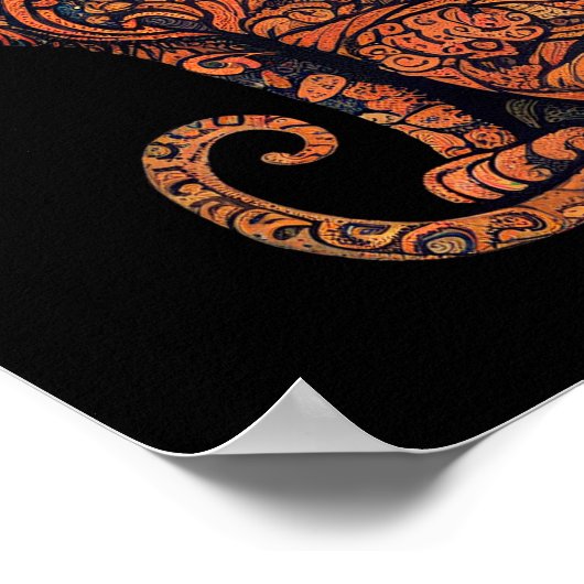 Katten in de vorm van Victoriaans behangpapier Poster (Hoek)