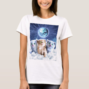 Katten in de wolk t-shirt