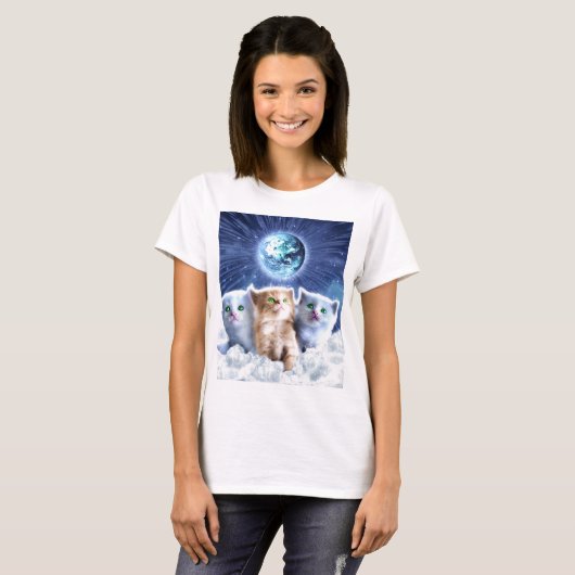 Katten in de wolk t-shirt (Voorkant volledig)