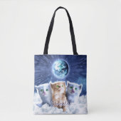 Katten in de wolk tote bag (Voorkant)