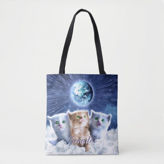 Katten in de wolk tote bag (Voorkant)