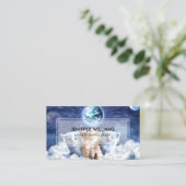 Katten in de wolk visitekaartje (Staand voorkant)