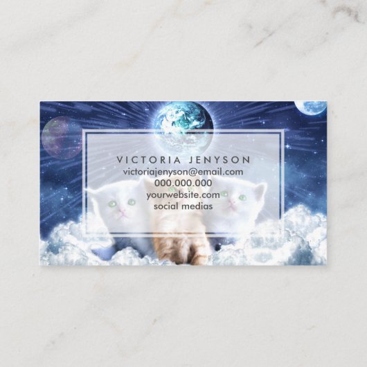 Katten in de wolk visitekaartje (Achterkant)