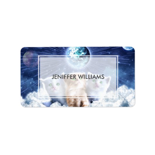 Katten in de wolken                                etiket (Voorkant)