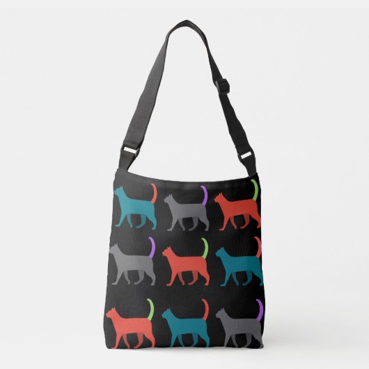 Katten in de zak van de kruisingspartner crossbody tas (Voorkant)