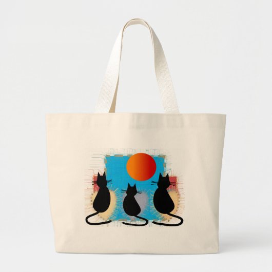 Katten in de zon grote tote bag (Voorkant)