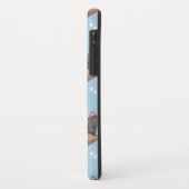 Katten in doos en melkdruppels op blauw Case-Mate iPhone case (Achterkant/links)