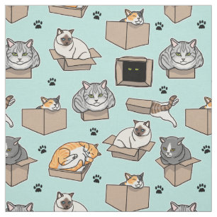 Katten in dozen als ik er klaar voor ben, kies dan stof