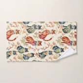 Katten in een Chinees Waterverf patroon Bad Handdoek (Handdoek)