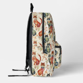 Katten in een Chinees Waterverf patroon Bedrukte Rugzak (Links)