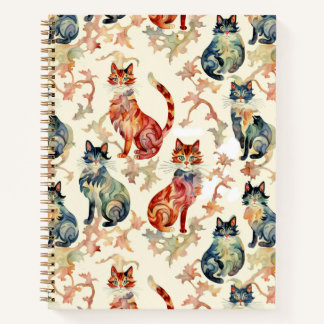 Katten in een Chinees Waterverf Pattern Journal Notitieboek