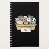 Katten in een doosje kat op dag planner (Voorkant)