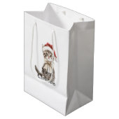 Katten in een hoed Kerstmis Medium Cadeauzakje (Voorkant Gekanteld)
