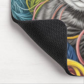 Katten in een mand muismat (Hoek)