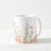 Katten in een tuin van de Mok van wilde bloemen (Voorkant rechts)