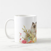 Katten in een tuin van de Mok van wilde bloemen (Links)