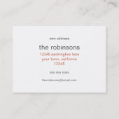 Katten in een verpakkingsdoos | We hebben onze aan Visitekaartje (Achterkant)