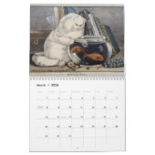 Katten in fijne Art Maandelijkse Agenda Kalender (Mar 2026)
