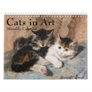 Katten in fijne Art Maandelijkse Agenda Kalender