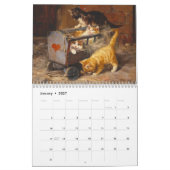 Katten in fijne Art Maandelijkse Agenda Kalender (Jan 2027)