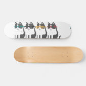 Katten in glazen rolkarton persoonlijk skateboard (Horizontaal)